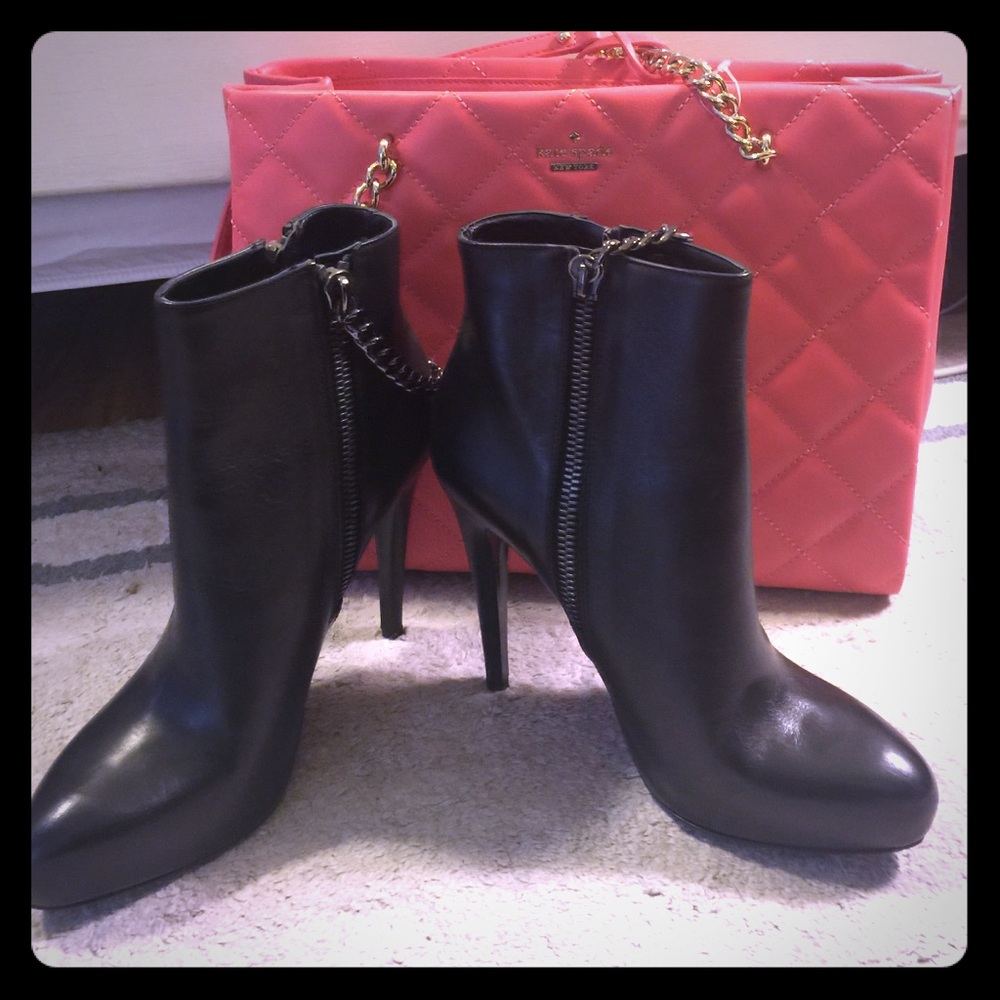 All Saints Black Ankle Boots